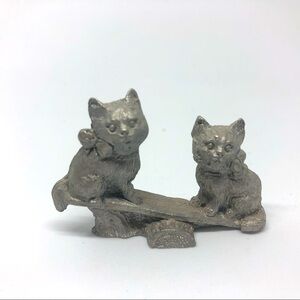 Pewter Cat Figurine